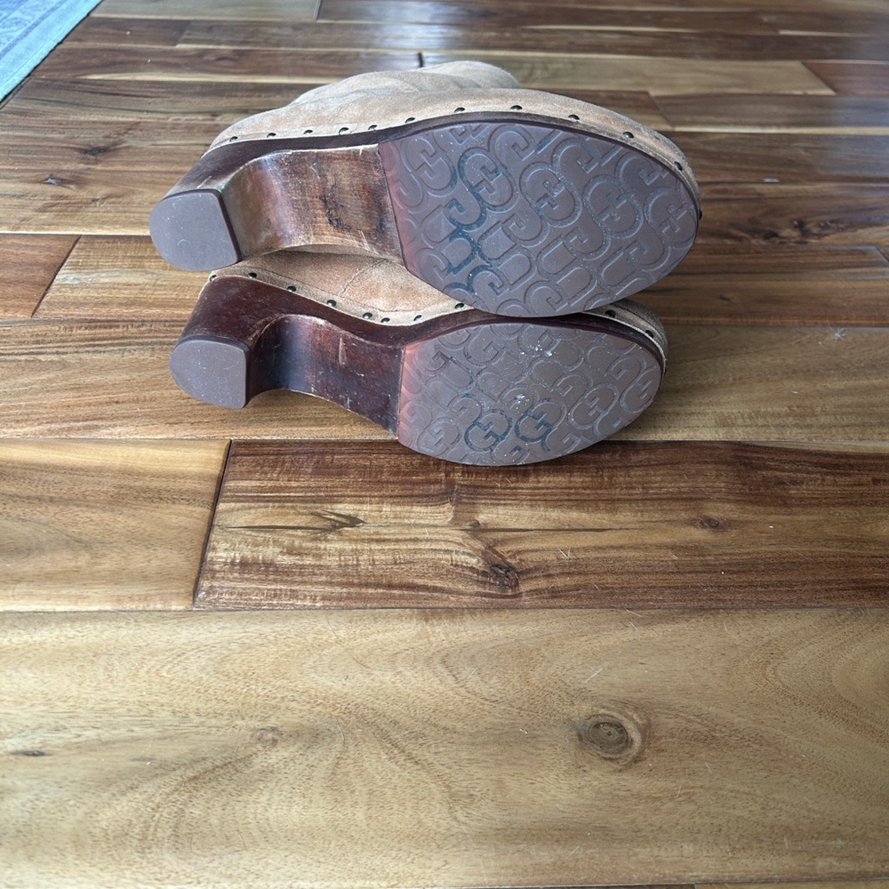 UGG Women's Brown Shearling Clogs - image 12